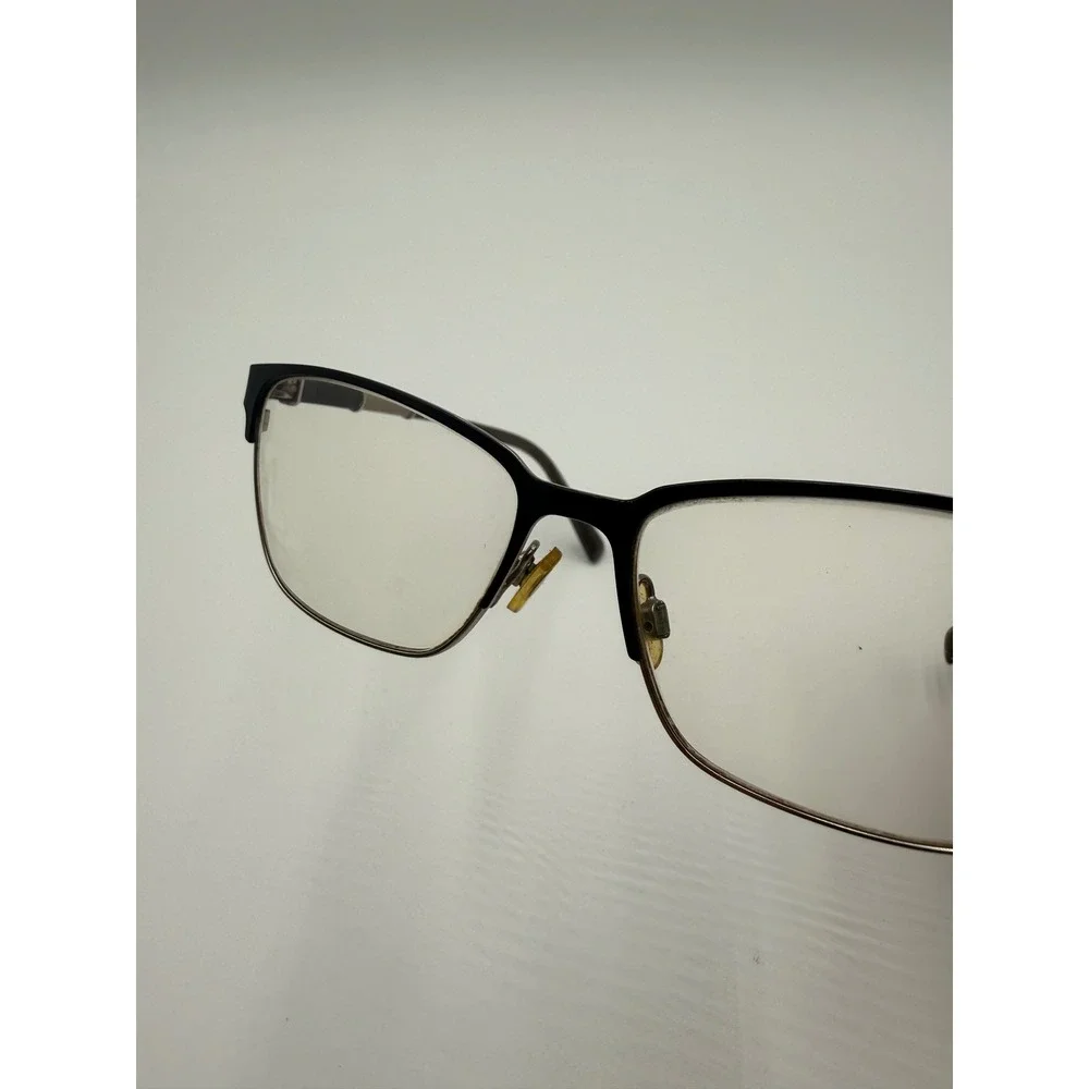 Cole Haan Eyeglasses Women Gunmetal Black Good Rectangular Metal Frame